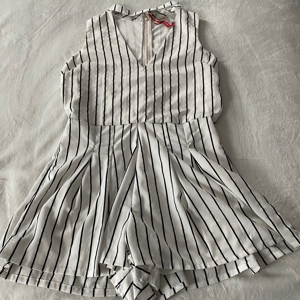Striped romper